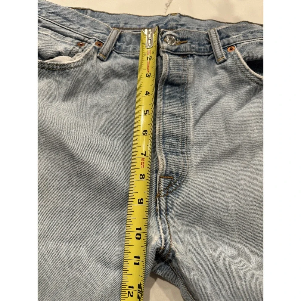 Vintage Levis 501 Jeans Straight Mens Size 36x35 Light Wash Denim Y2K Pants